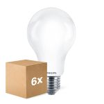 Mehrfachpackung 6x Philips Corepro LED Glühbirne E27 Birne Matt 17.5W 2452lm - 840 Kaltweiß | Ersatz Für 150W