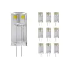 Mehrfachpackung 10x Noxion Bolt LED Capsule G4 0.9W 100lm - 827 Extra Warmweiß | Ersatz für 10W