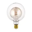Eglo LED Globe E27 Fadenlampe Messing 4W 200lm - 820 Extra Warmweiß | Dimmbar - Ersatz Für 25W