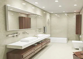 LED-Beleuchtung im Badezimmer